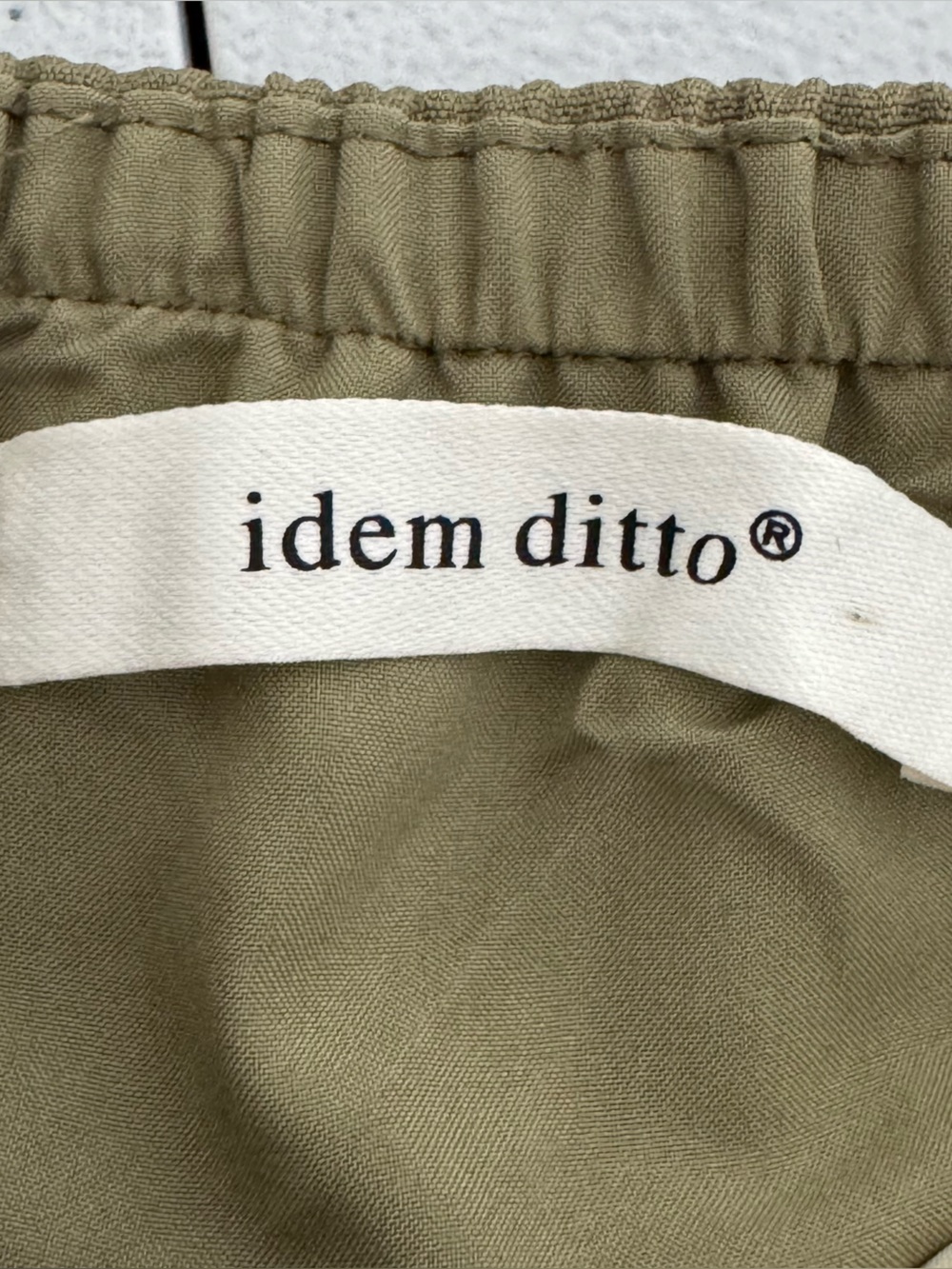 Idem Ditto Contrast Binding Ruffle Ruched Tube Romper - Picture 7 of 13